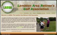 Website Design for Lambton Area Retiree's Golf Association